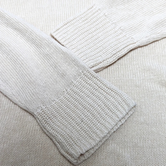 TAHARI Linen Blend Hooded Sweater Medium M - Picture 4 of 8
